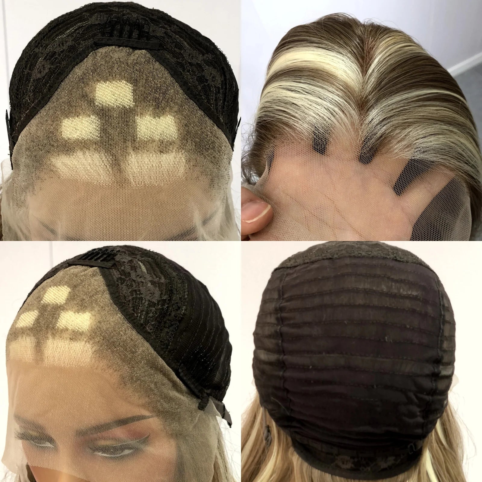 Brown with Ash Blonde Highlights